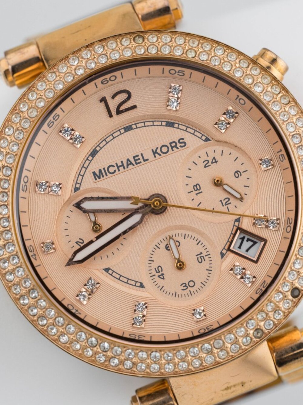 Michael Kors MK5538 Parker Rose Gold Quartz Analog Women's Watch New Battery - Picture 2 of 9